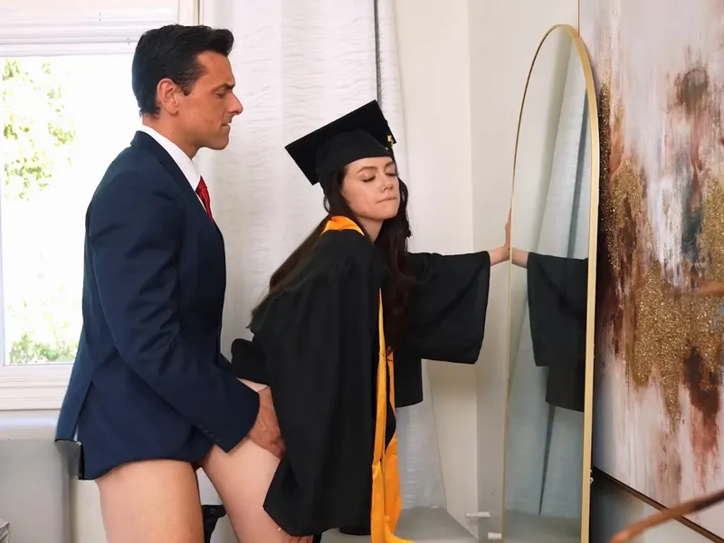 Cha dượng doggy con cưng sữa đặc rớt đầy sàn